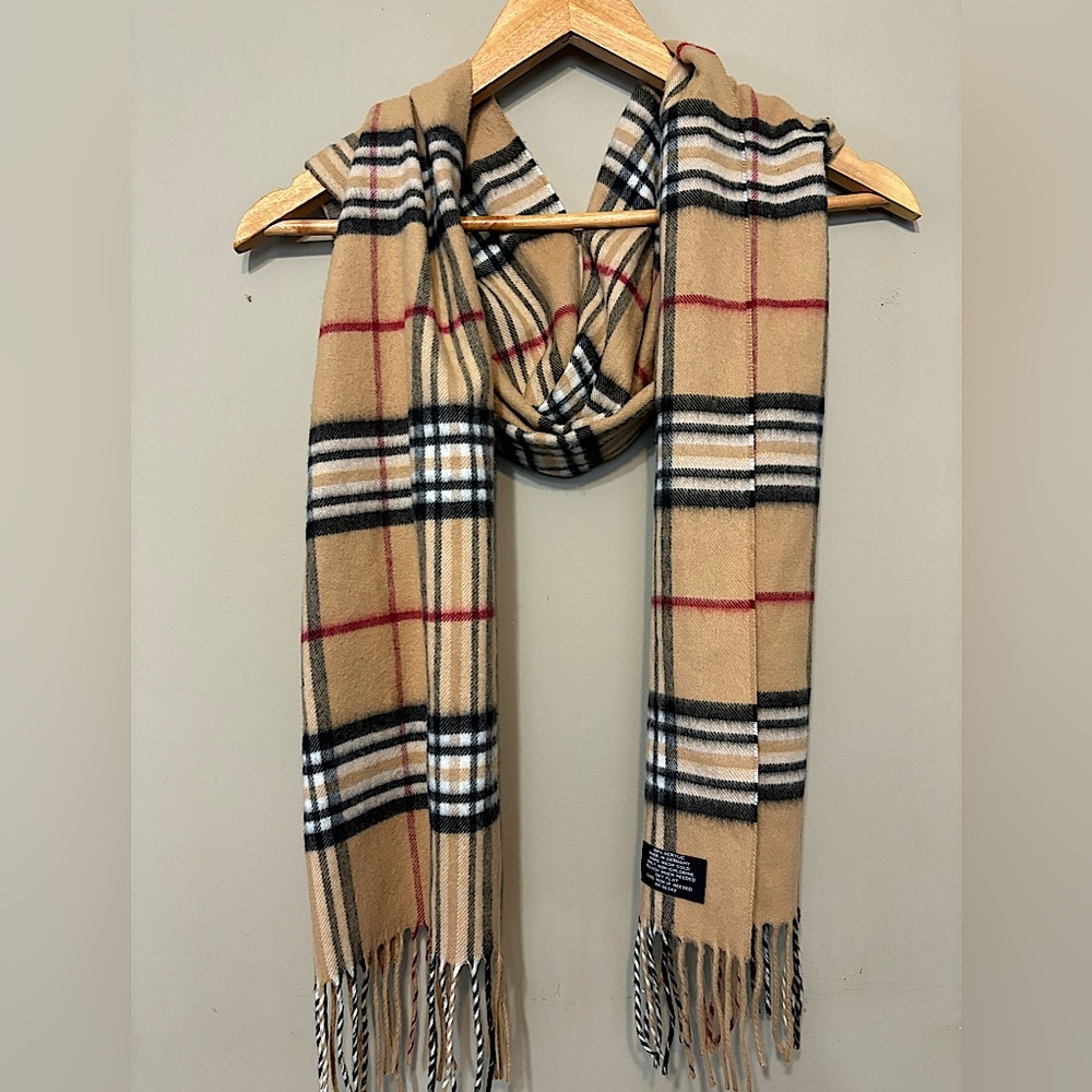 Made in Germany Plaid checked soft Fringed scarf